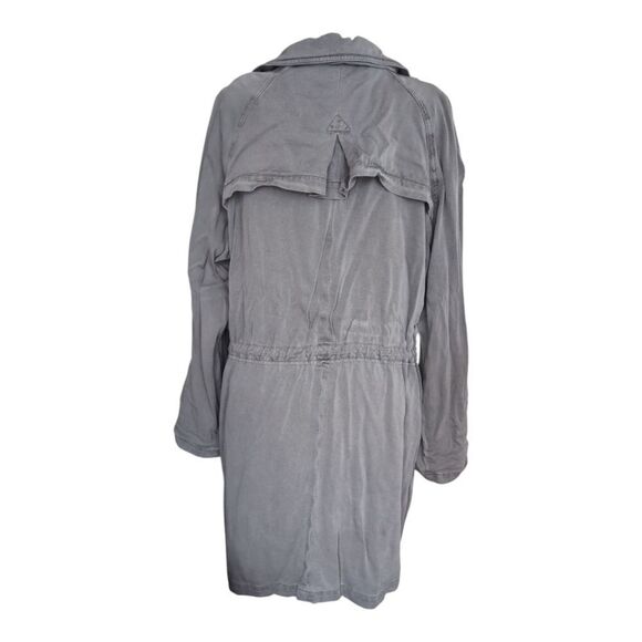 Max Jeans Grey  Lightweight Relaxed Fit Chore Jacket Khaki Size M - Picture 8 of 10